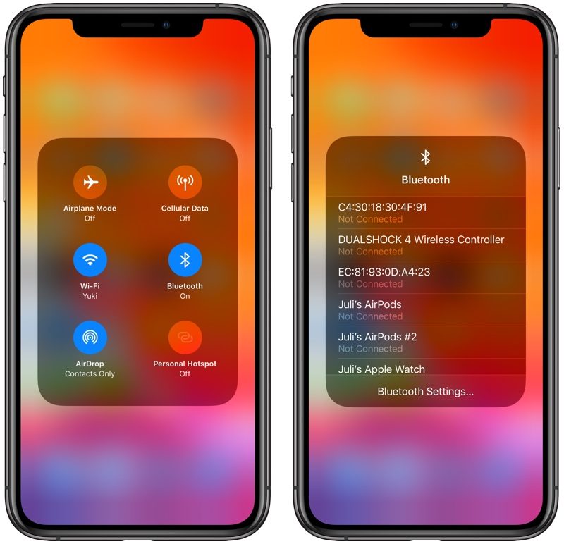 ios13bluetoothcontrols