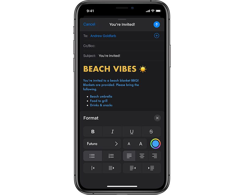 ios13mailtextformatting